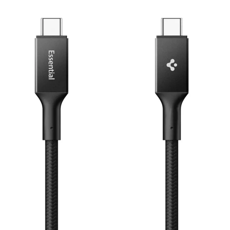 Spigen EB10010CC Essential USB-C auf USB-C Kabel 100W 1m Schwarz