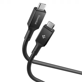 SPIGEN EB10020CC Essential USB-C auf USB-C Kabel 100W 200cm Schwarz