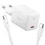 SPIGEN EE451EU Essential 1-Port Netzwerk-Ladegerät 45W + USB-C Kabel Weiß