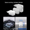 SPIGEN EE451EU Essential 1-Port Netzwerk-Ladegerät 45W + USB-C Kabel Weiß