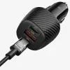 Spigen Essential EV1133 3-Port Auto-Ladegerät 113W Schwarz mit 100W USB-C Kabel 1m
