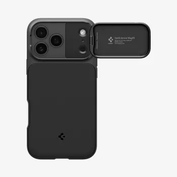 SPIGEN Optik Armor Mag MagSafe Case für Apple iPhone 18 Pro Max, Schwarz