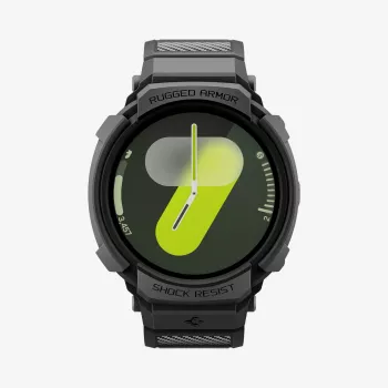 Spigen Rugged Armor Pro Band für Samsung Galaxy Watch 8 44mm Schwarz