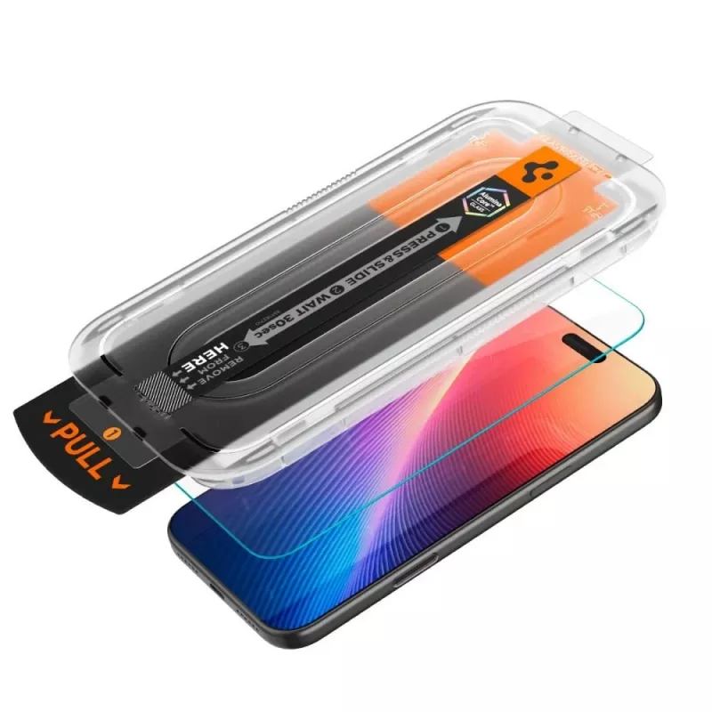 Spigen GLAS.TR EZ Fit Pro Tempered Glass Screen Protector für Apple iPhone 16 Pro Max / 17 Pro Max, Transparent, 2er-Pack