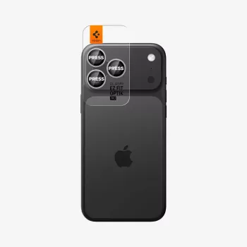 Spigen Optik Pro Glas.tR EZ Fit Camera Protector 2-Pack für iPhone 14 Pro / Max, 15 Pro / Max, 16 Pro / Max, 17 Pro / Max - Silber