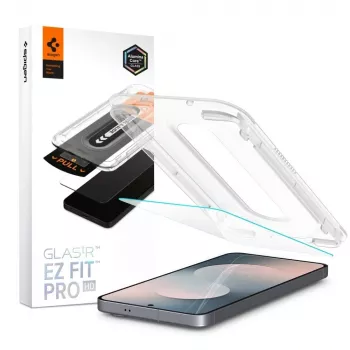 Spigen Glas.tR EZ Fit Pro HD Panzerglas-Displayschutz für Samsung Galaxy S25 FE - Klar (2er-Pack)