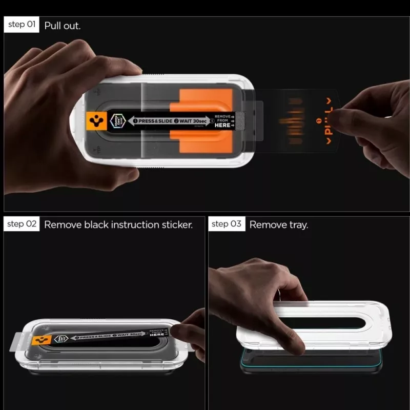 Spigen Glas.tR EZ Fit Pro HD Panzerglas-Displayschutz für Samsung Galaxy S25 FE - Klar (2er-Pack)