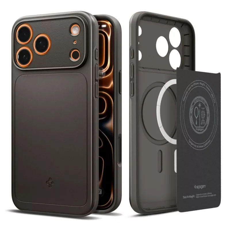 Spigen Thin Fit Mag MagSafe Hülle für iPhone 17 Pro Max (Gunmetal)