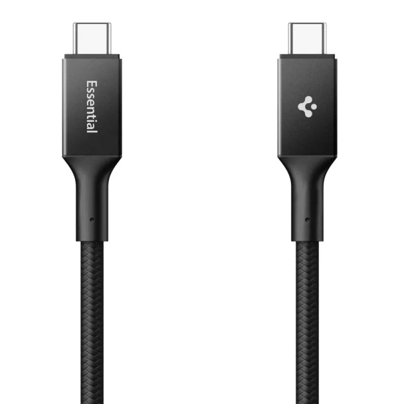 SPIGEN EB24015CC Essential USB-C auf USB-C Kabel 240W 150cm Schwarz