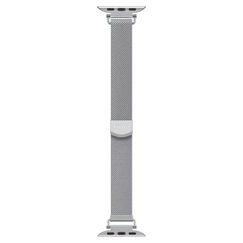 Spigen WBM4 Stainless Steel Band for Apple Watch 8/9/10/11/SE (40/41/42mm) Silver