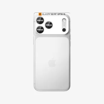 Spigen Optik Pro XL Glass EZ Fit Camera Protector für iPhone 17 Pro Max, Silber