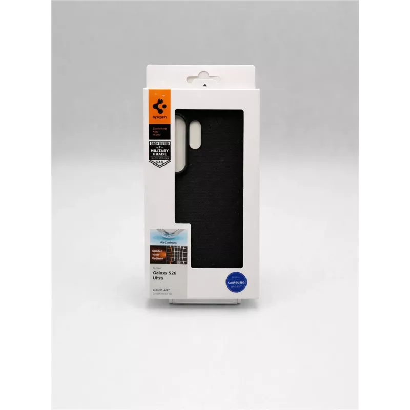 Spigen Liquid Air Case für Samsung Galaxy S26 Ultra - Schwarz