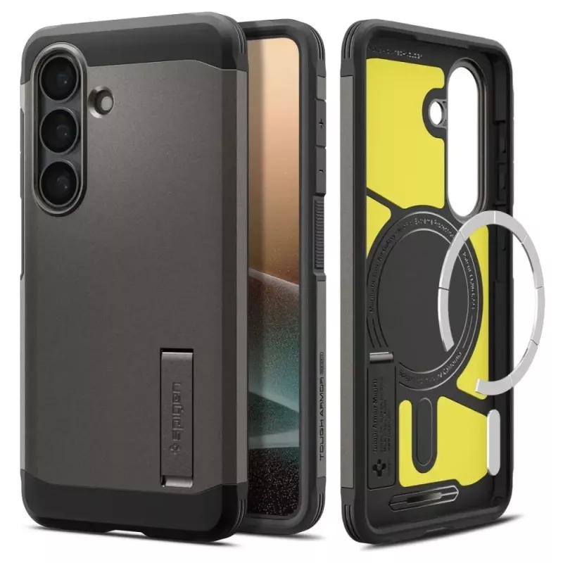 Spigen Tough Armor Mag MagSafe Case für Samsung Galaxy S26+ - Grau