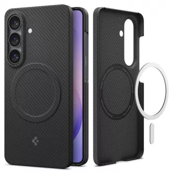 SPIGEN AirSkin Aramid Mag MagSafe Case für Samsung Galaxy S26 Schwarz