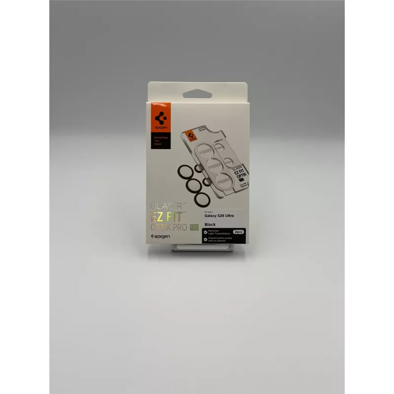 Spigen Optik Pro HD GLAS.TR EZ Fit Camera Protector 2-Pack für Samsung Galaxy S26 Ultra - Schwarz