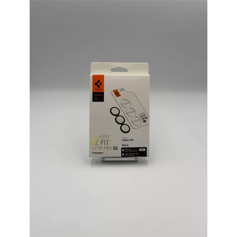 Spigen Optik Pro HD GLAS.TR EZ Fit Camera Protector 2-Pack für Samsung Galaxy S26 - Schwarz