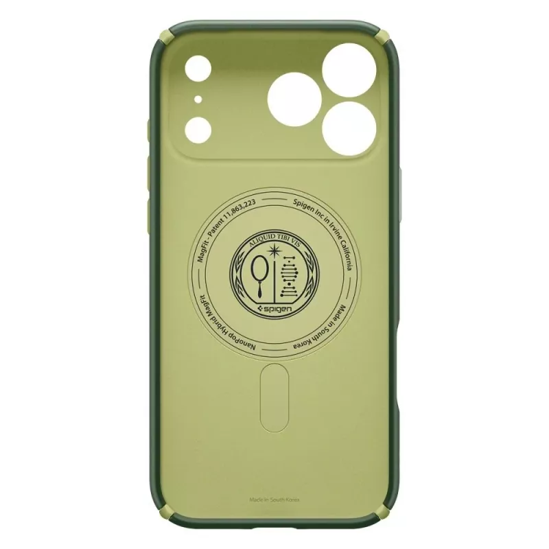 SPIGEN Nano Pop Hybrid Mag MagSafe Case für Apple iPhone 17 Pro, Avocado Green