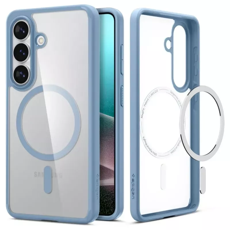 Spigen Ultra Hybrid Mag MagSafe Case für Samsung Galaxy S26+ - Crystal Clear Blue
