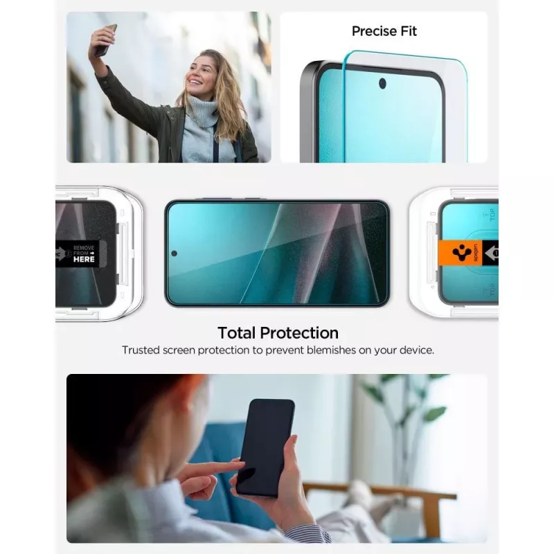 Spigen Glas.tR EZ Fit HD Tempered Glass Screen Protector für Samsung Galaxy A36 / A37 5G, klar, 2er-Pack