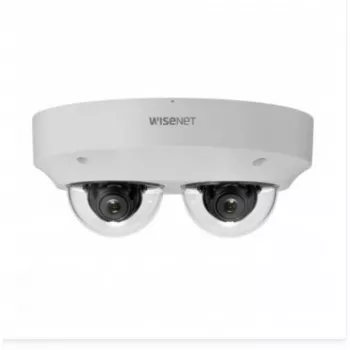 HANWHA VISION PNM-C7083RVD Netzwerk-Multi-Directional-IR-Dome-Kamera, 2x 2MP, 3-6mm, WDR 150dB, IP66, IK10, PoE+
