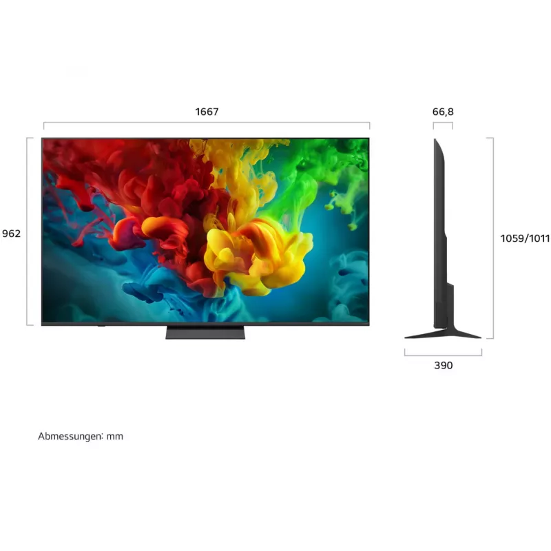 LG 75QNED83B6A 75-Zoll QNED MiniLED 4K Smart TV (2024)