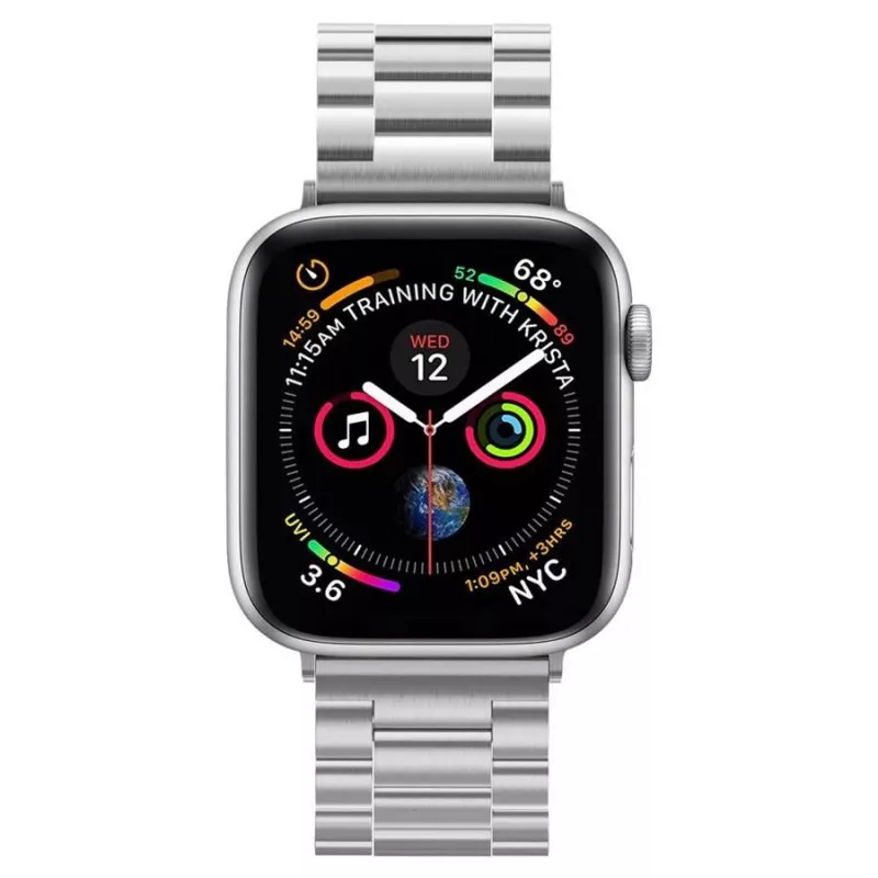 Spigen Modern Fit Link Bracelet für Apple Watch 42/44/45/49mm - Silber