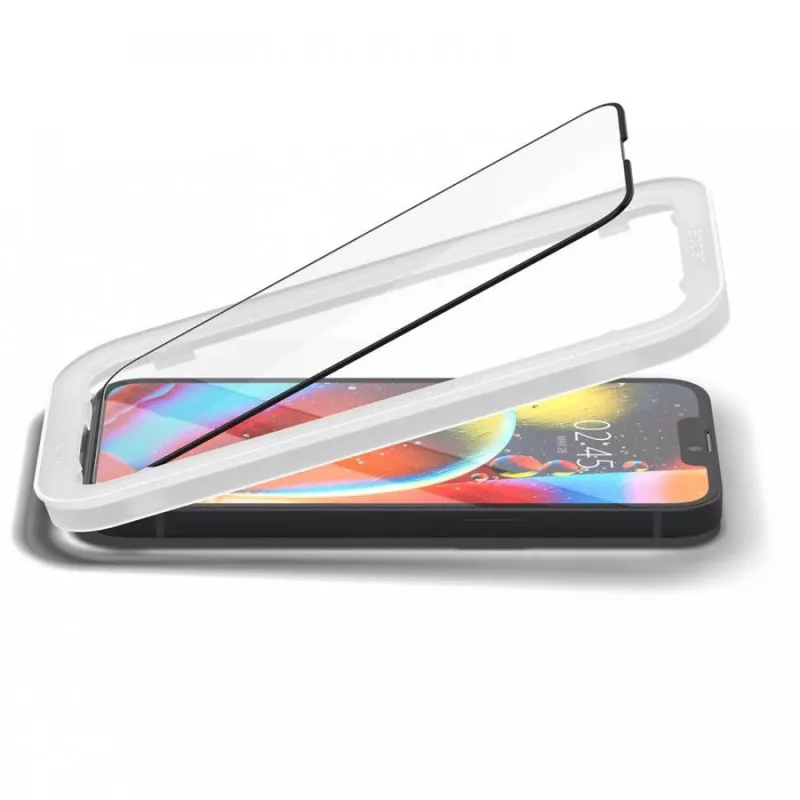 Spigen AlignMaster Glass Full Coverage Screen Protector für Apple iPhone 13/13 Pro/14/16E/17E Schwarz (2er-Pack)