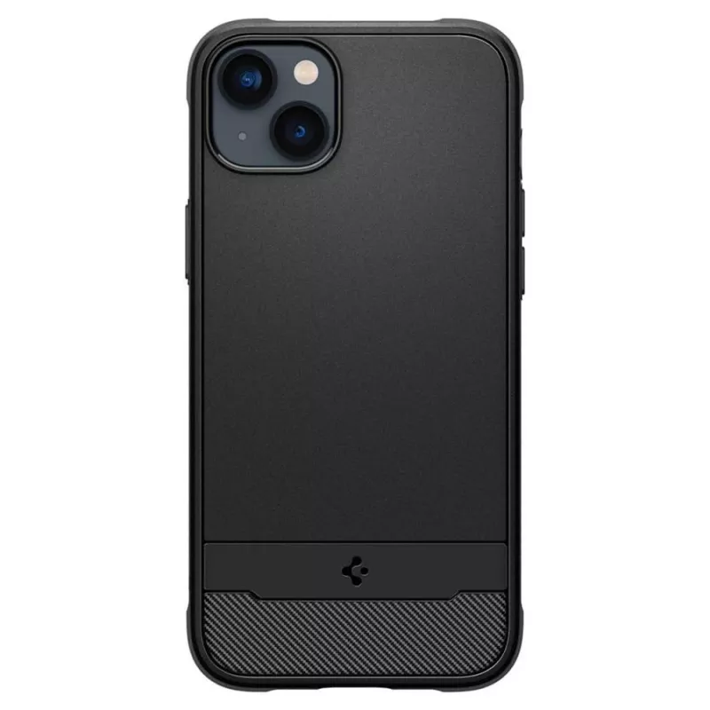 Spigen Rugged Armor Mag MagSafe iPhone 14 Hülle Matt Schwarz
