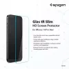 Spigen Glas tR Slim HD Screen Protector für Apple iPhone 14 Pro Max, gehärtetes Glas, 9H Härte, kratzfest, transparent, 1 Packung