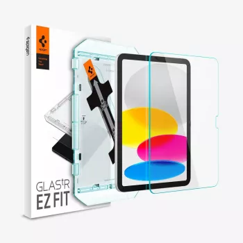 Spigen Glas.tR EZ Fit Displayschutzfolie für Apple iPad 10,9 Zoll (10. Generation, 2022) - Gehärtetes Glas