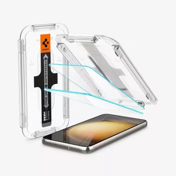Spigen Glas.tR EZ Fit Tempered Glass Screen Protector für Samsung Galaxy S23 (2er-Pack) Clear