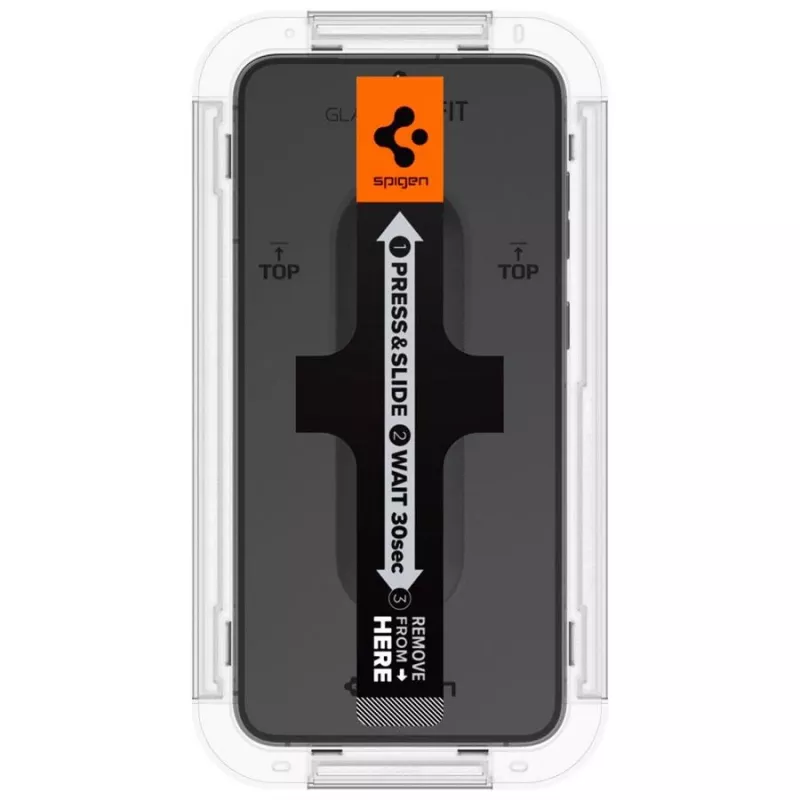 Spigen Glas.tR EZ Fit Tempered Glass Screen Protector für Samsung Galaxy S23 (2er-Pack) Clear