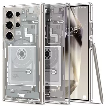 Spigen Ultra Hybrid Zero One Case für Samsung Galaxy S23 Ultra 6,8 inch Transparent