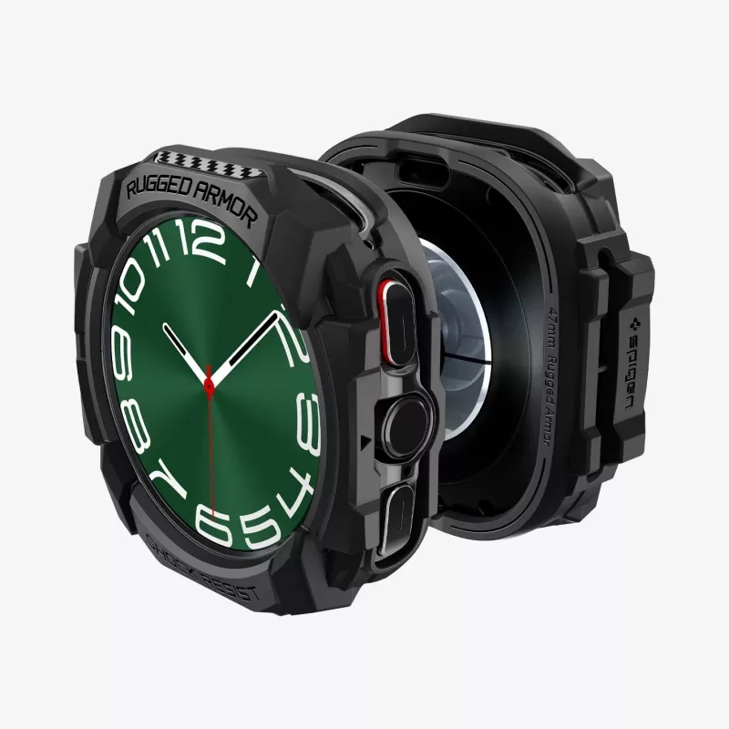 Spigen Rugged Armor Samsung Galaxy Watch Ultra (47mm) Matte Black