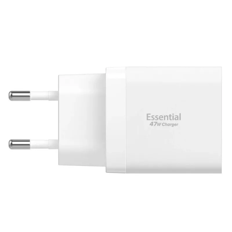 SPIGEN ESSENTIAL EE472EU 2-Port Netzwerk-Ladegerät 47W Weiß