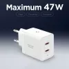 SPIGEN ESSENTIAL EE472EU 2-Port Netzwerk-Ladegerät 47W Weiß