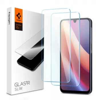 SPIGEN GLAS.tR SLIM 2-Pack Displayschutzfolie aus gehärtetem Glas für Samsung Galaxy A16 4G/5G, A26 5G, A17 4G/5G - Clear