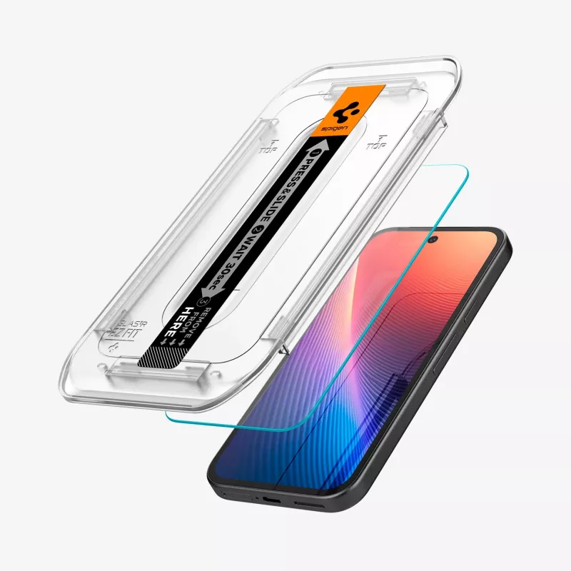 Spigen Glas.tR EZ Fit 2-Pack Displayschutzfolie für Google Pixel 9a, klar