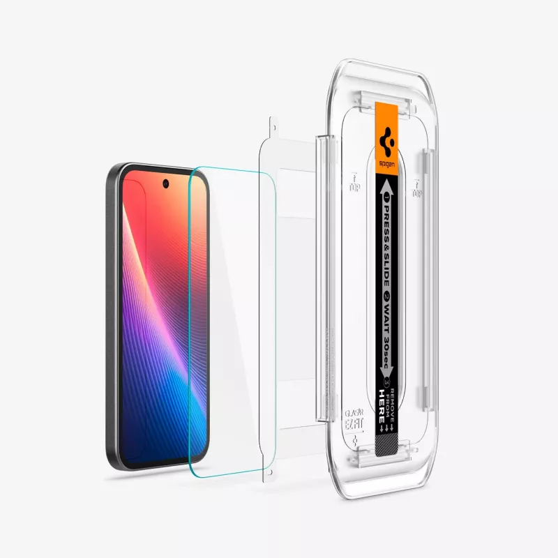 Spigen Glas.tR EZ Fit 2-Pack Displayschutzfolie für Google Pixel 9a, klar