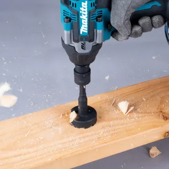 Makita B-68454 3/8 Zoll Vierkant auf 1/4 Zoll Sechskant Bit-Adapter mit Sicherungsstift