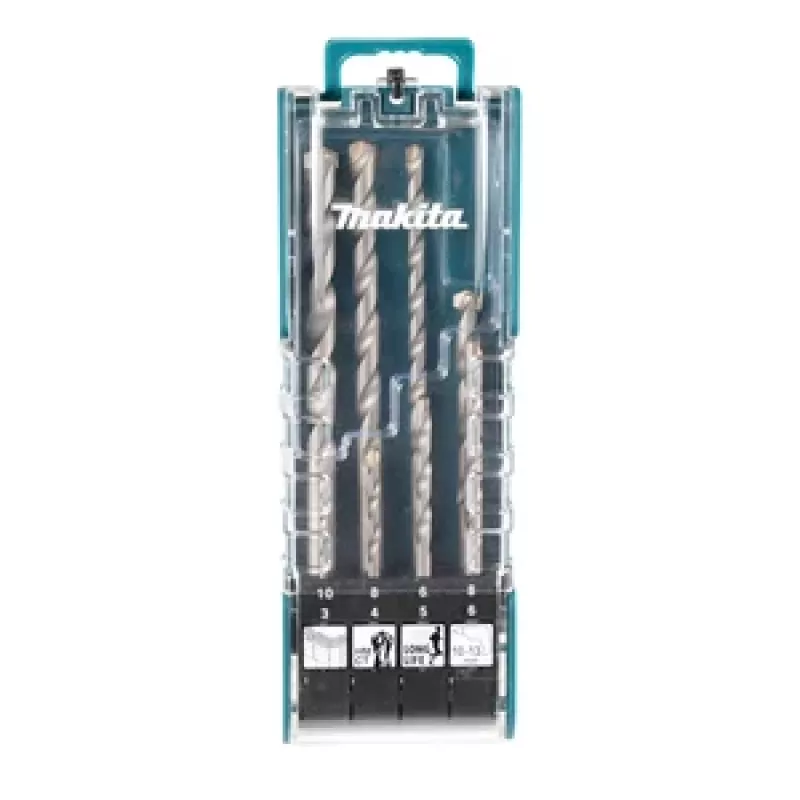 Makita E-15861 SDS-Plus Hammerbohrer-Bitset 8-teilig, Hartmetall bestückt
