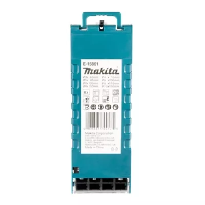 Makita E-15861 SDS-Plus Hammerbohrer-Bitset 8-teilig, Hartmetall bestückt