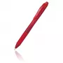 Pentel EnerGel X Retractable Gel Pen - Red Ink - 0.7 mm - Red Translucent Barrel