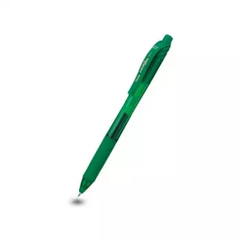 Pentel EnerGel X Druckkugelschreiber - Grüne Tinte - 0,7 mm Mittelspitze - Kunststoffgehäuse - beidhändig