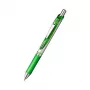 Pentel EnerGel Xm Retractable Gel Pen - Green - 0.35 mm - Silver Accents