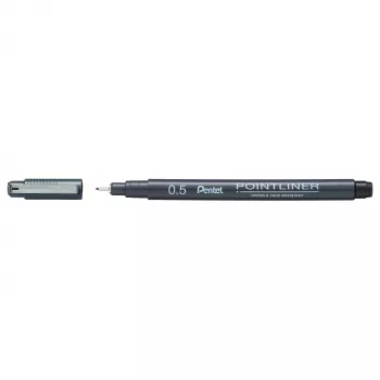 Pentel Pointliner Fineliner Schwarz 0,5 mm