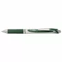 Pentel Energel BL77 Retractable Gel Pen - Green Ink - Green Barrel - Silver Accents - 0.7 mm - Medium Point - Water-Based - Single Pen