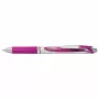 Pentel Energel BL77 Retractable Gel Pen - Magenta Ink - 0.7 mm - Medium Point - Silver Accents