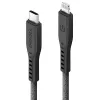 ENERGEA Flow USB-C auf Lightning Kabel 1,5m Schwarz 60W 3A PD Schnellladung MFi zertifiziert