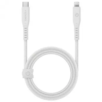 ENERGEA Flow USB-C auf Lightning Kabel 1,5m Weiß 60W 3A PD Schnellladung MFi